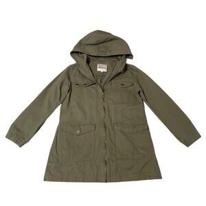 Urban Republic Girls Collection Green Classic Hooded Military Jacket Lg 14/16